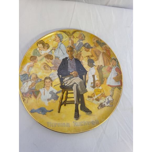 norman rockwell Collectors large plate - Picture 1 of 12
